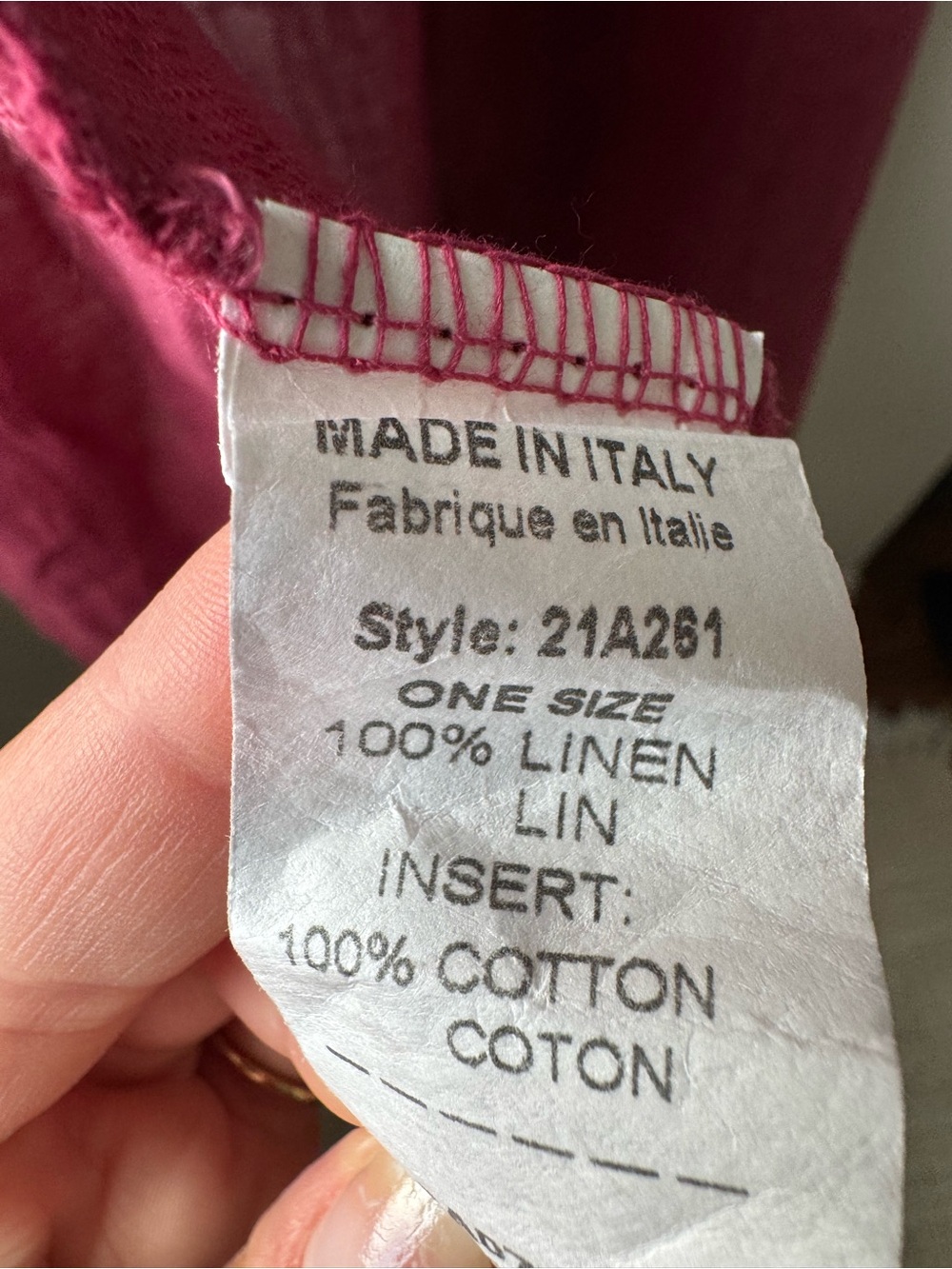 Sleeveless 100% Linen Tie Dress / Coverup - Raspberry Colour - Picture 5 of 14